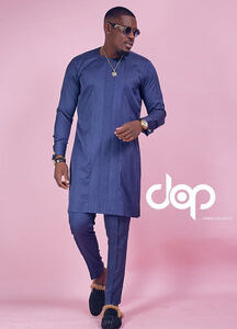 Blue Stripped Kaftan