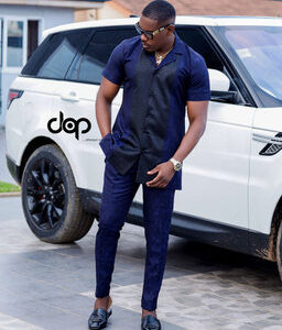 Blue Black Casual Wear