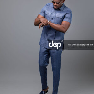 Steel Blue Safari Suit