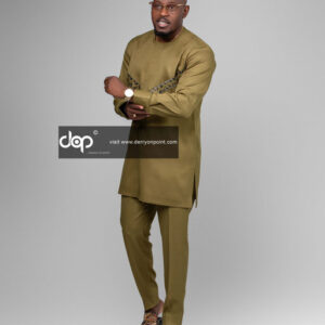 Olive Geen  Long Sleeve Kaftan