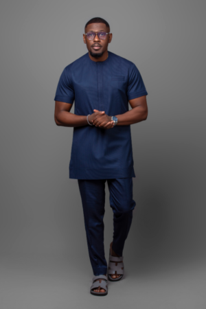 Deep Blue Kaftan Set